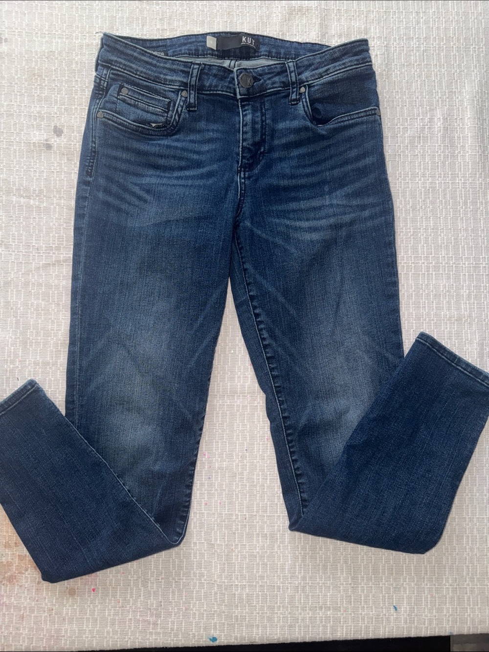 Kut from the Kloth Dark Blue High-Rise Jeans